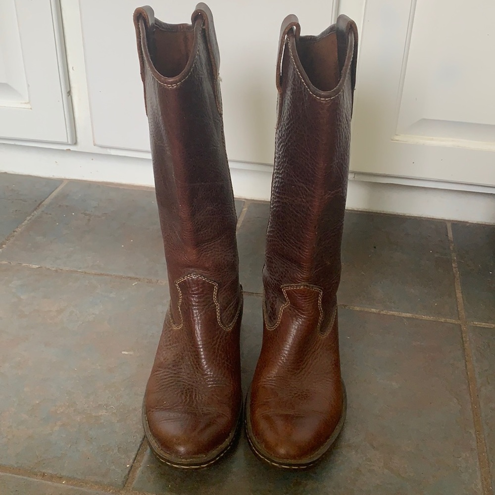 Brown born boots